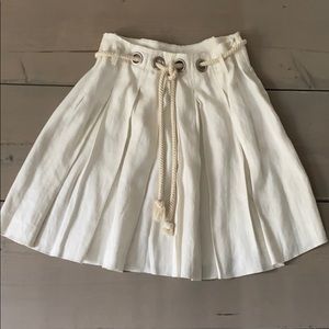Vintage Sonia Rykiel White Linen Skirt